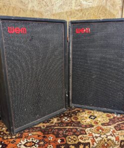 Vintage 1970s WEM Super Dual 12 2x12 Amplifier Cabinets Ex Allan Gordon