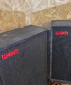 Vintage 1970s WEM Super Dual 12 2x12 Amplifier Cabinets Ex Allan Gordon