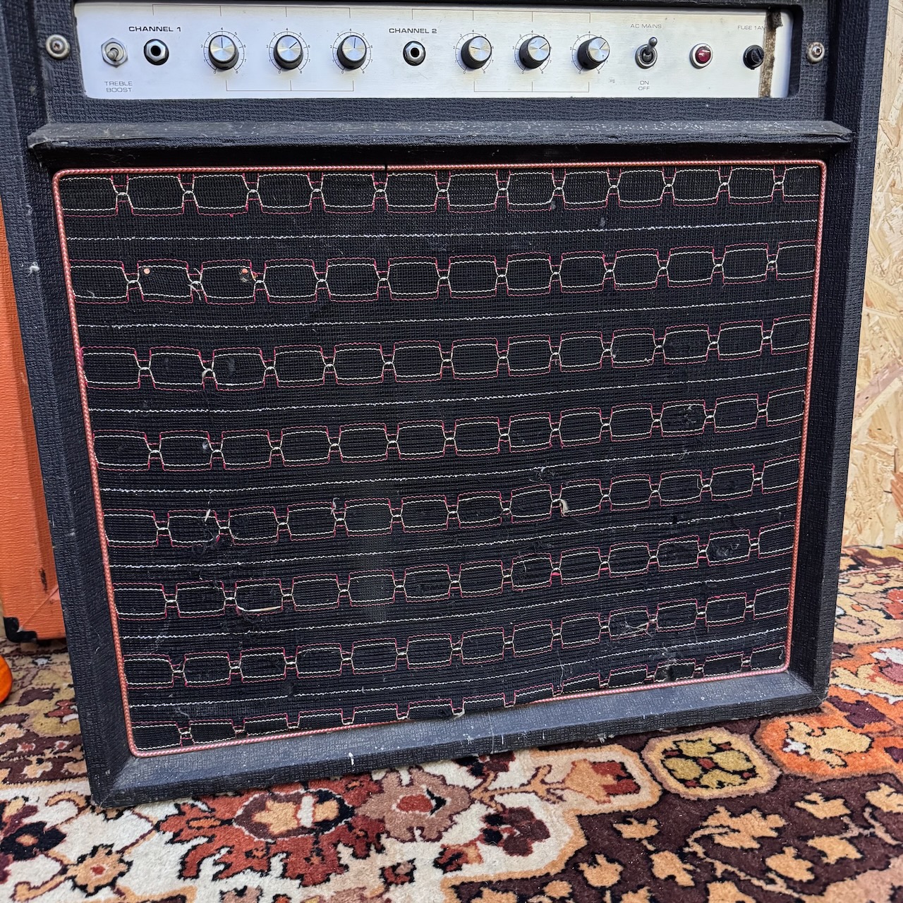 Vintage 1970s WEM Watkins Dominator Bass MK1 1x15 Amplifier Combo Vintage 1970s WEM Watkins Dominator Bass MK1 1x15 Amplifier Combo