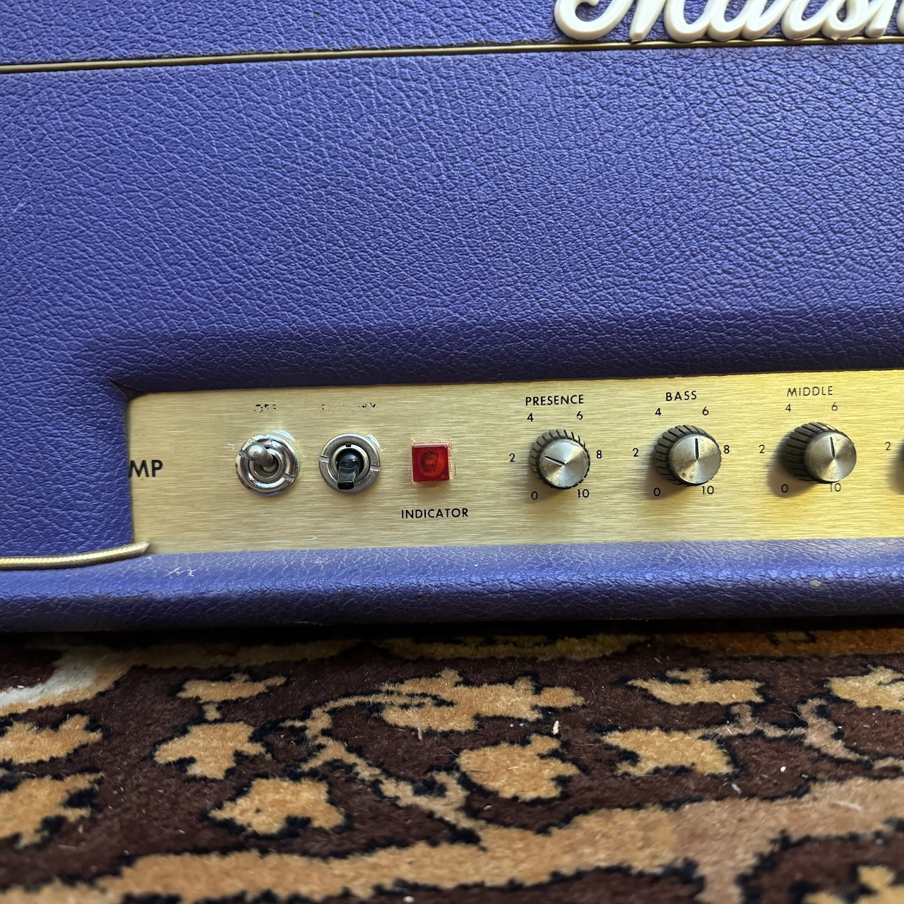 Vintage 1971 Marshall Super Lead 100w Original Purple Amplifier Head Vintage 1971 Marshall Super Lead 100w Original Purple Amplifier Head