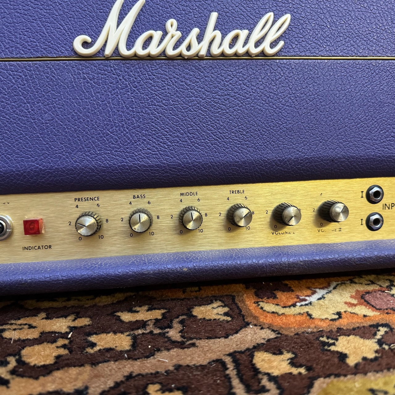 Vintage 1971 Marshall Super Lead 100w Original Purple Amplifier Head Vintage 1971 Marshall Super Lead 100w Original Purple Amplifier Head