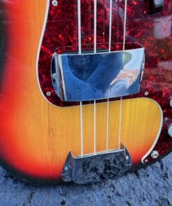 Vintage 1972 Fender USA Precision Sunburst Bass Guitar Tags
