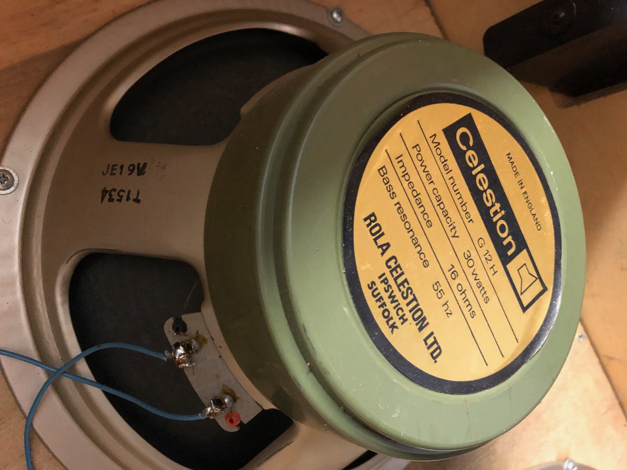 Vintage 1972 Quad Celestion T1534 G12H Greenback Speaker Drivers Vintage 1972 Quad Celestion T1534 G12H Greenback Speaker Drivers