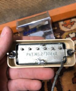 Vintage 1973 Gibson Mini Humbucker Pickups Cream Matched Pair