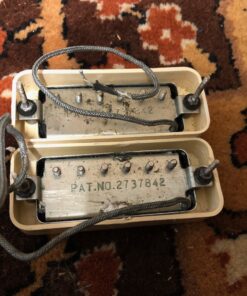 Vintage 1973 Gibson Mini Humbucker Pickups Cream Matched Pair