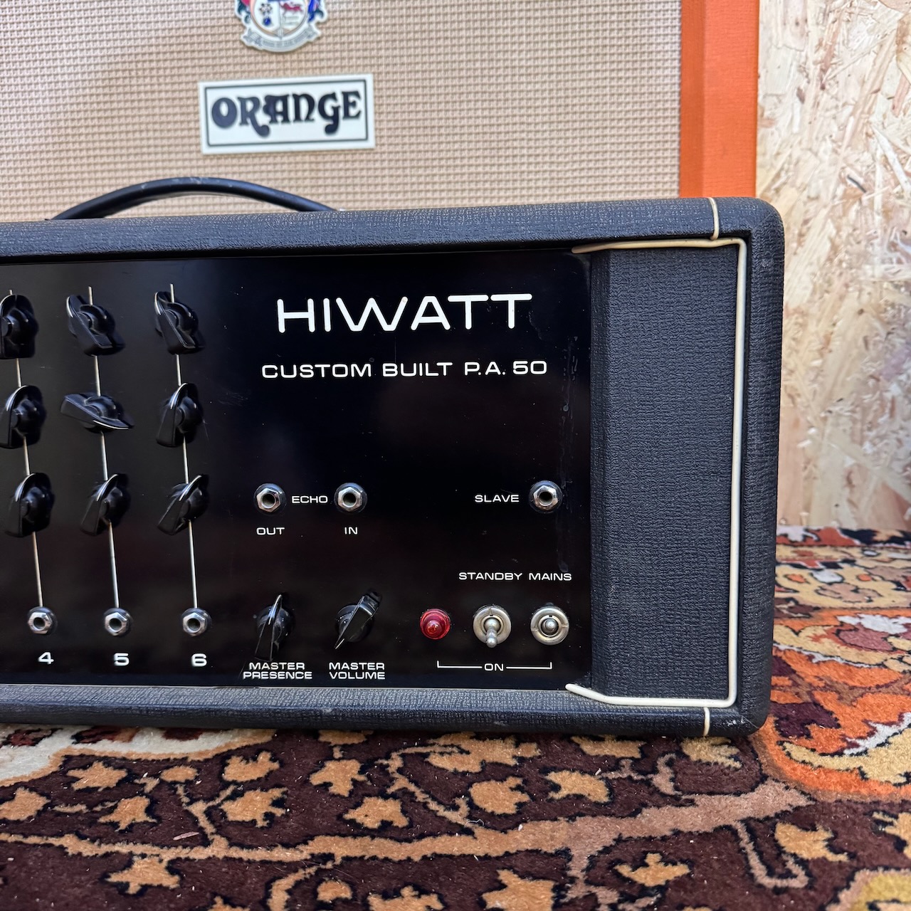 Vintage 1973 Hiwatt Custom Built PA50 50w DR512 Amplifier Head Vintage 1973 Hiwatt Custom Built PA50 50w DR512 Amplifier Head