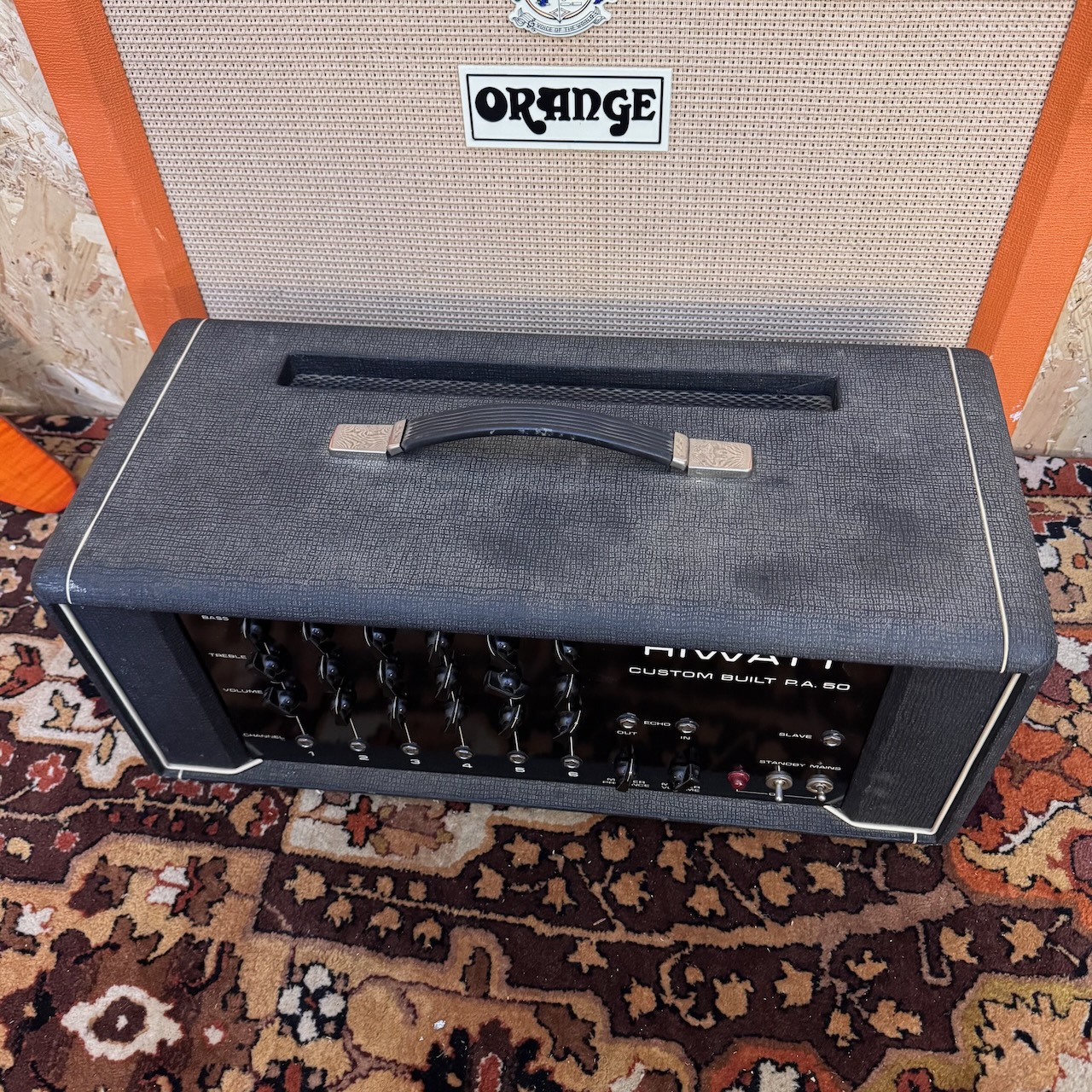 Vintage 1973 Hiwatt Custom Built PA50 50w DR512 Amplifier Head Vintage 1973 Hiwatt Custom Built PA50 50w DR512 Amplifier Head