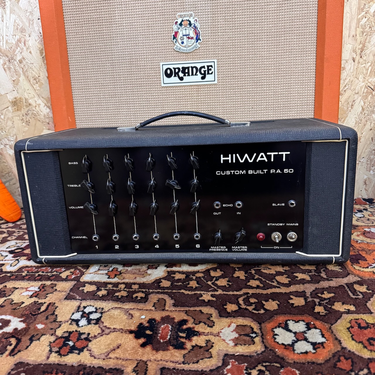 Vintage 1973 Hiwatt Custom Built PA50 50w DR512 Amplifier Head Vintage 1973 Hiwatt Custom Built PA50 50w DR512 Amplifier Head