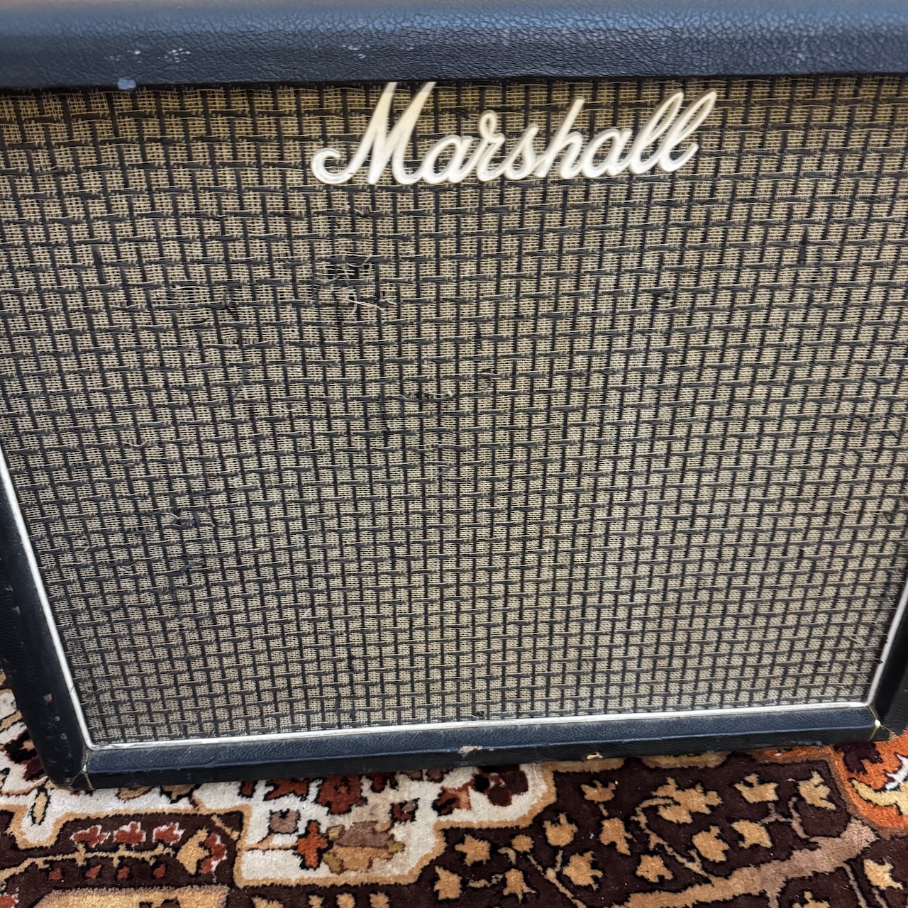 Vintage 1974 Marshall 2045 2x12 Guitar Cabinet Celestion Greyback Vintage 1974 Marshall 2045 2x12 Guitar Cabinet Celestion Greyback