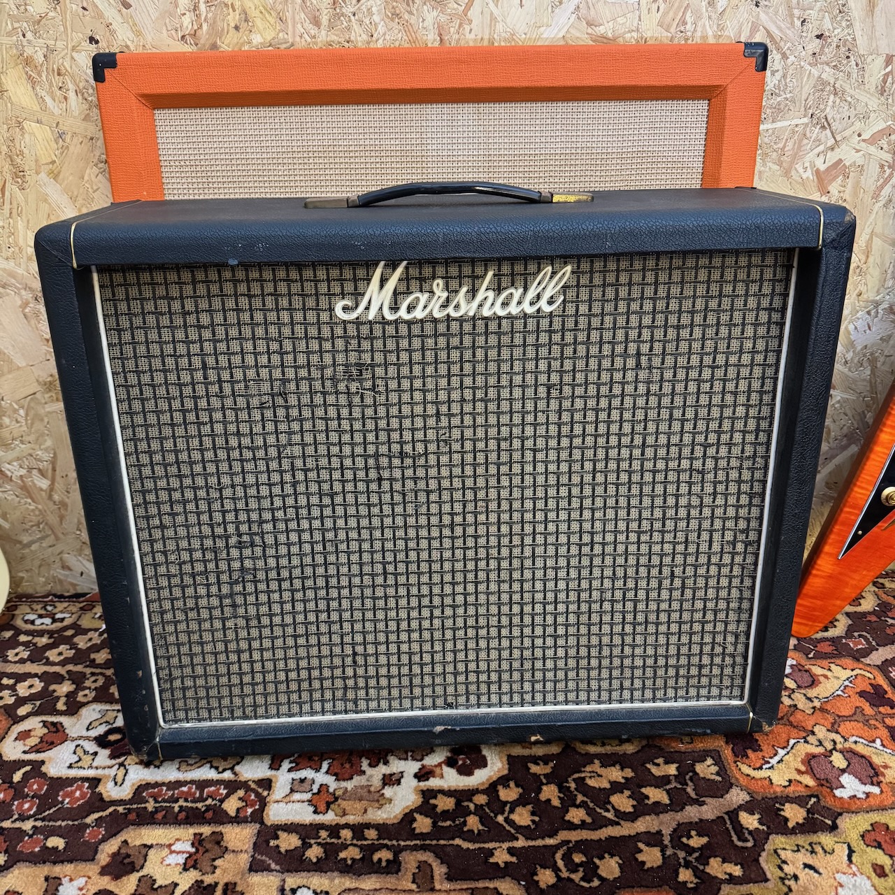 Vintage 1974 Marshall 2045 2x12 Guitar Cabinet Celestion Greyback Vintage 1974 Marshall 2045 2x12 Guitar Cabinet Celestion Greyback