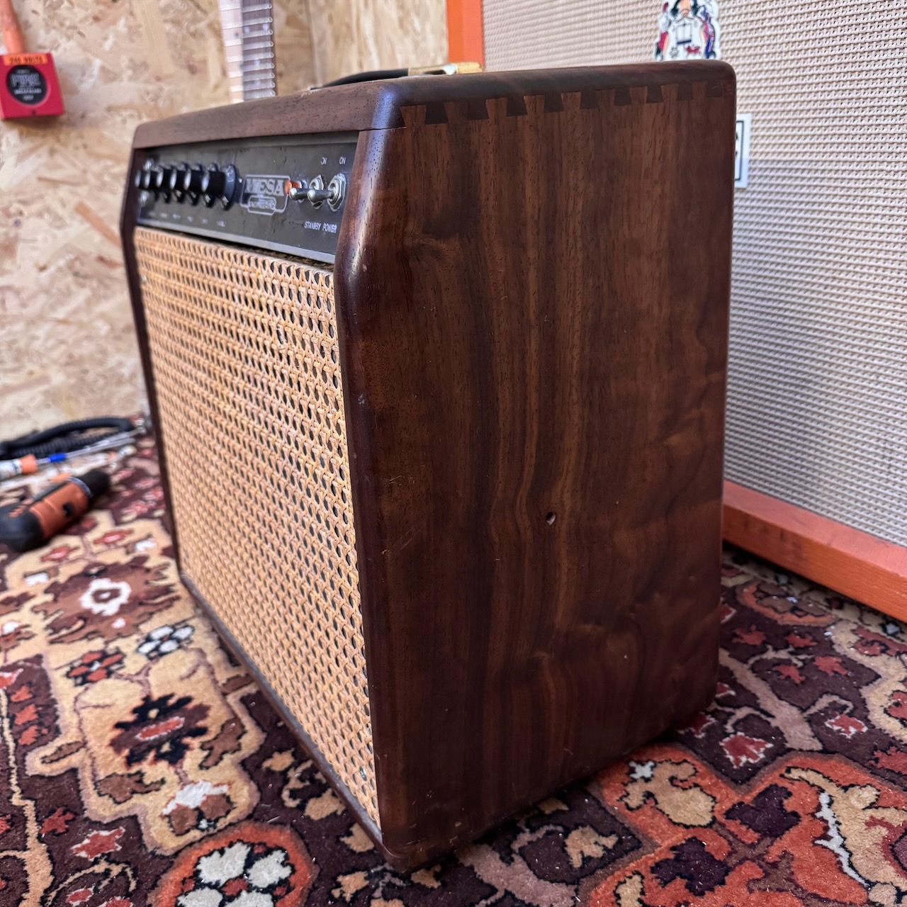 Vintage 1976 Mesa Boogie MK1 Mark 1 Wood Wicker 1x12 60w Amplifier Vintage 1976 Mesa Boogie MK1 Mark 1 Wood Wicker 1x12 60w Amplifier