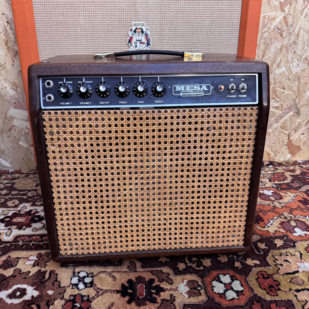 Vintage 1976 Mesa Boogie MK1 Mark 1 Wood Wicker 1x12 60w Amplifier Vintage 1976 Mesa Boogie MK1 Mark 1 Wood Wicker 1x12 60w Amplifier