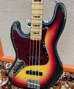 Vintage 1977 Antoria Jazz Japan Sunburst Lefty Bass Guitar