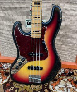 Vintage 1977 Antoria Jazz Japan Sunburst Lefty Bass Guitar
