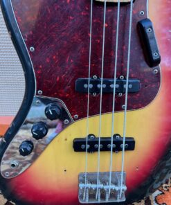 Vintage 1977 Antoria Jazz Japan Sunburst Lefty Bass Guitar