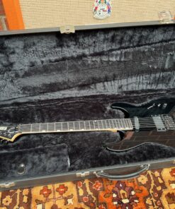 Vintage 1980s ESP The Mirage Deluxe Black Electric Guitar OHSC