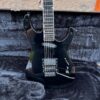 Vintage 1980s ESP The Mirage Deluxe Black Electric Guitar OHSC