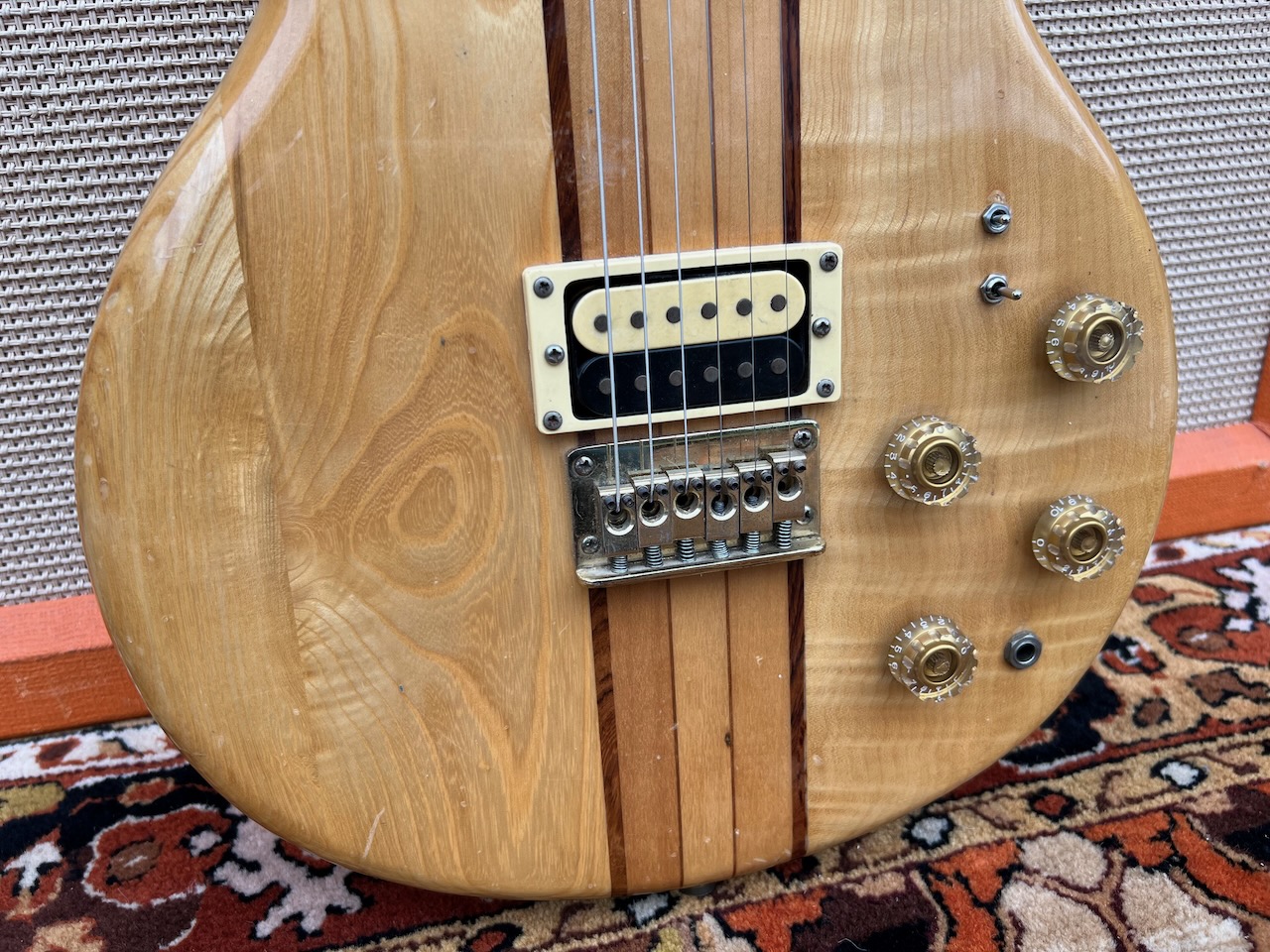 Vintage 1980s Kay Neck DC Humbucker Natural Korea Guitar Vintage 1980s Kay Neck DC Humbucker Natural Korea Guitar