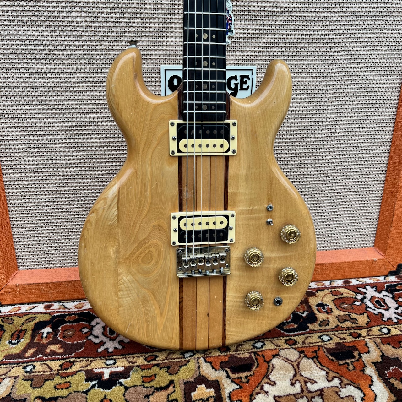 Vintage 1980s Kay Neck DC Humbucker Natural Korea Guitar Vintage 1980s Kay Neck DC Humbucker Natural Korea Guitar