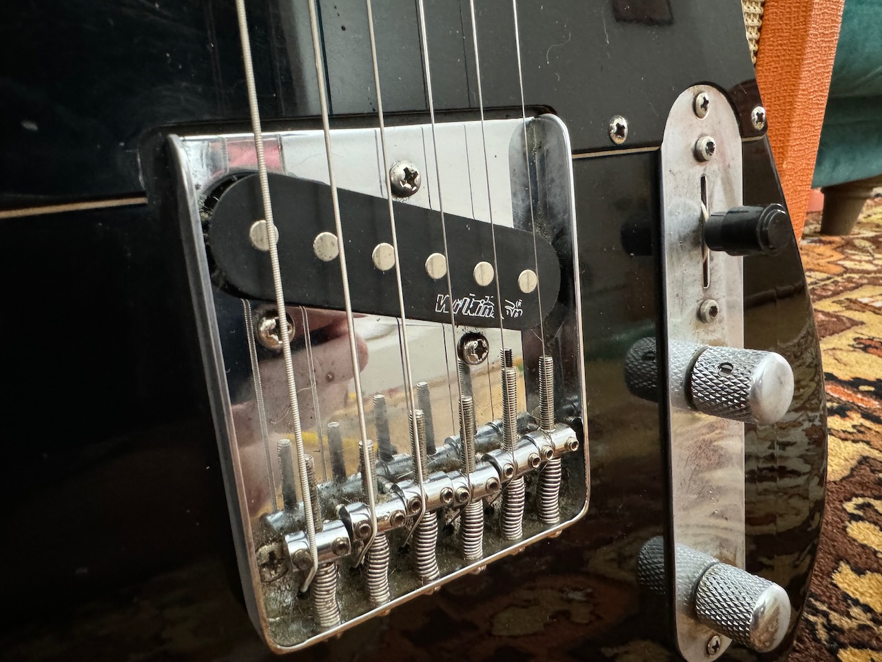 Vintage 1983 1984 Fender Squier Telecaster MIJ SQ Black Guitar Vintage 1983 1984 Fender Squier Telecaster MIJ SQ Black Guitar