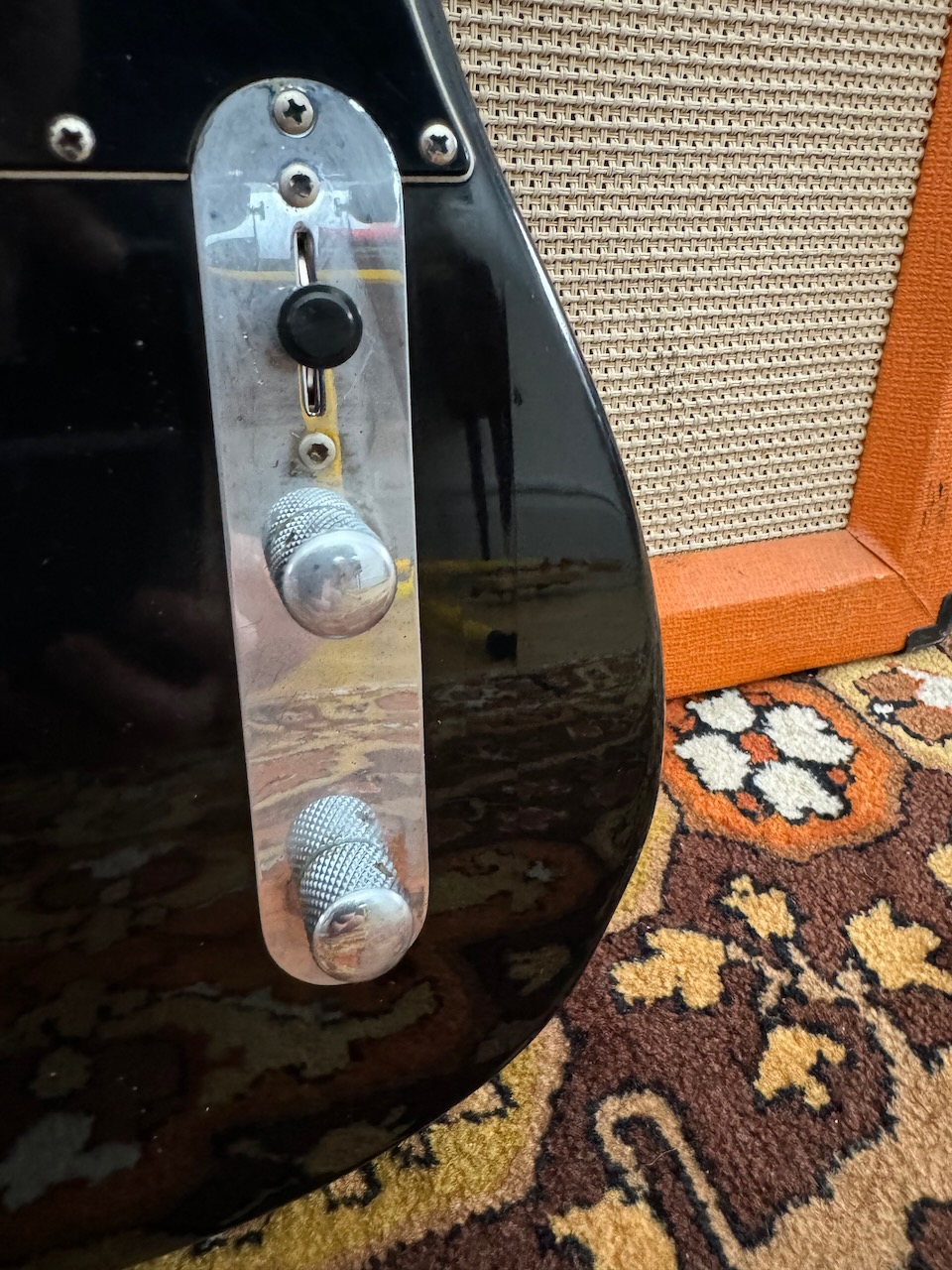 Vintage 1983 1984 Fender Squier Telecaster MIJ SQ Black Guitar Vintage 1983 1984 Fender Squier Telecaster MIJ SQ Black Guitar