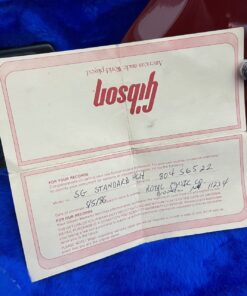 Vintage 1986 Gibson SG Standard Cherry Electric Guitar OHSC