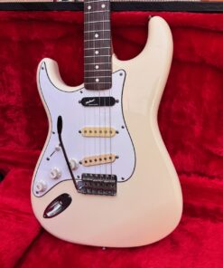 Vintage 1987 Fender Squier Stratocaster Japan White Left Stratocaster Guitar