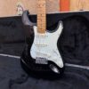 Vintage 1987 Fender USA Black Maple Standard Stratocaster Guitar OHSC