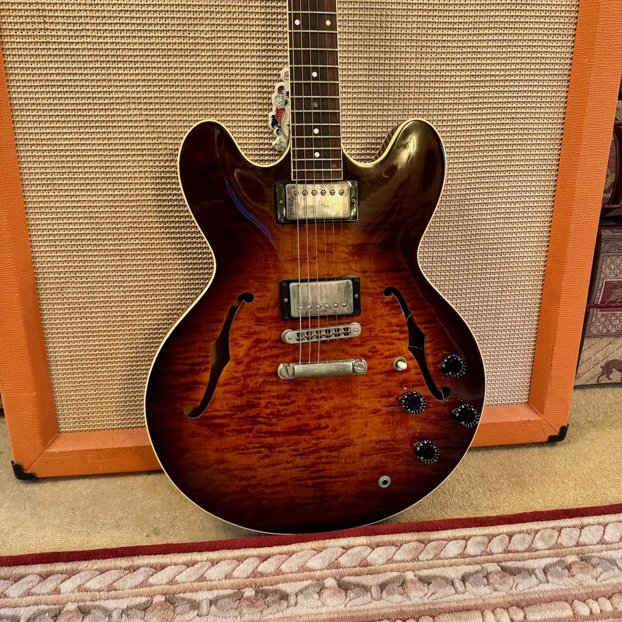 Vintage 1987 Gibson ES335 Dot Custom Shop Edition Tobacco Flame Sunburst Guitar Vintage 1987 Gibson ES335 Dot Custom Shop Edition Tobacco Flame Sunburst Guitar