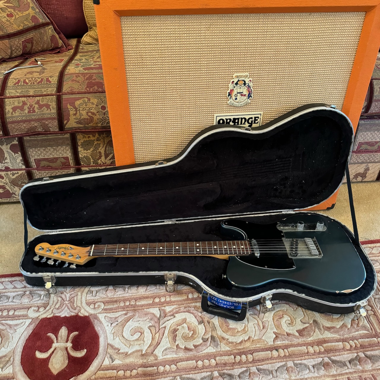 Vintage 1988 Fender Telecaster USA E3 Charcoal Frost Metallic Guitar Vintage 1988 Fender Telecaster USA E3 Charcoal Frost Metallic Guitar