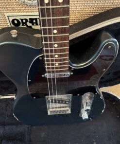 Vintage 1988 Fender Telecaster USA E3 Charcoal Frost Metallic Guitar