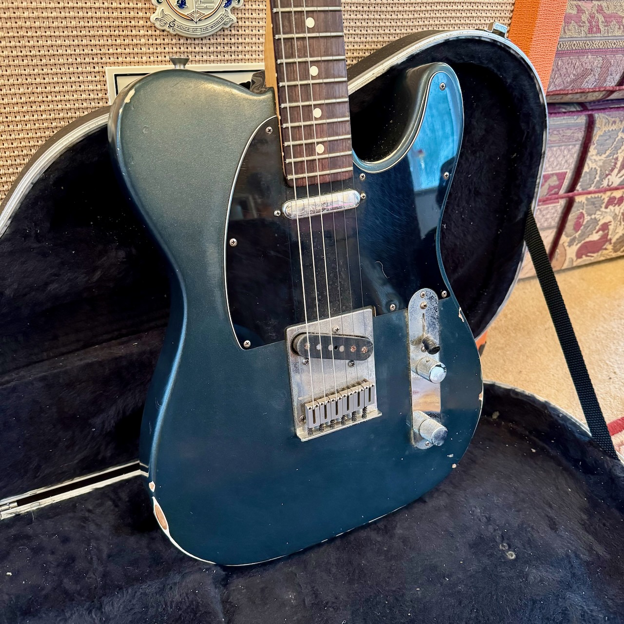 Vintage 1988 Fender Telecaster USA E3 Charcoal Frost Metallic Guitar Vintage 1988 Fender Telecaster USA E3 Charcoal Frost Metallic Guitar