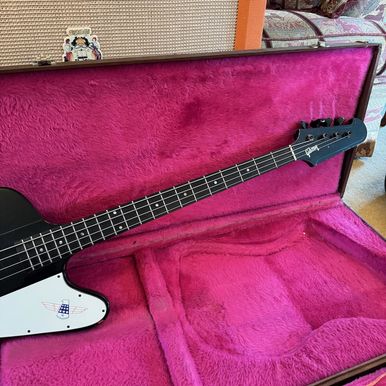 Vintage 1990 Gibson Thunderbird USA Black Bass Guitar OHSC Vintage 1990 Gibson Thunderbird USA Black Bass Guitar OHSC