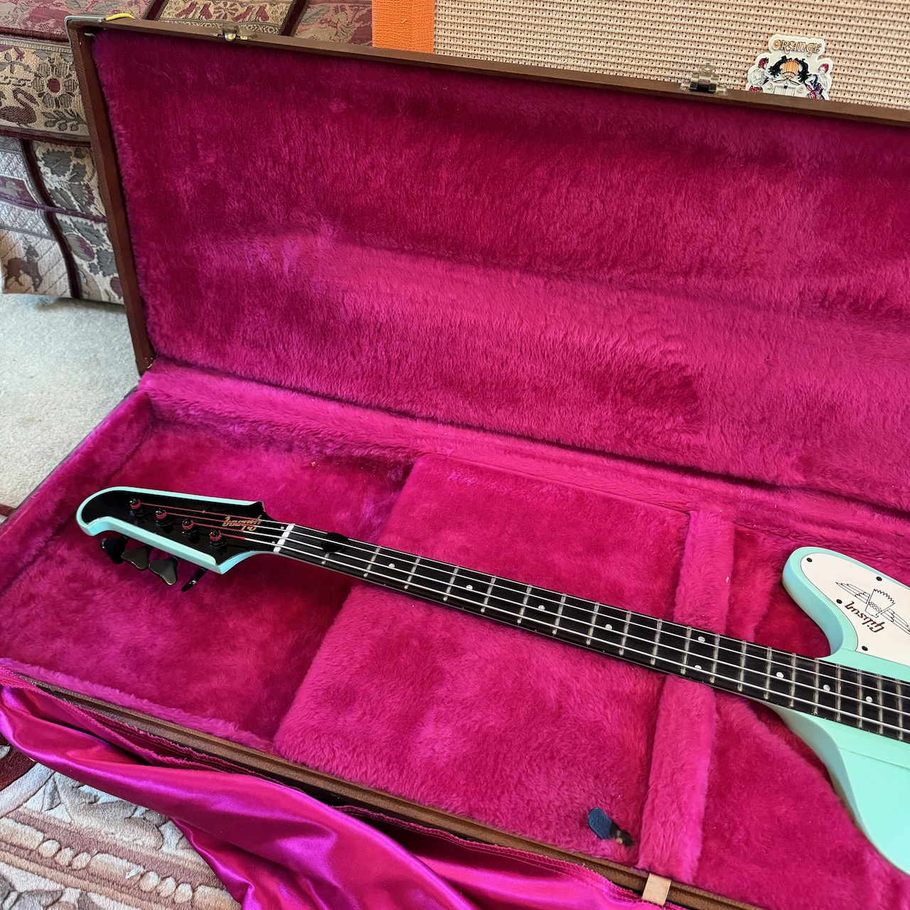 Vintage 1990s Gibson Thunderbird USA Kelly Green Bass Guitar Bartolini Vintage 1990s Gibson Thunderbird USA Kelly Green Bass Guitar Bartolini