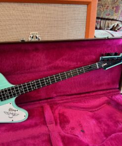 Vintage 1990s Gibson Thunderbird USA Kelly Green Bass Guitar Bartolini