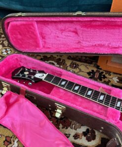 Vintage 1999 Epiphone Riviera Ebony Black Peerless Guitar