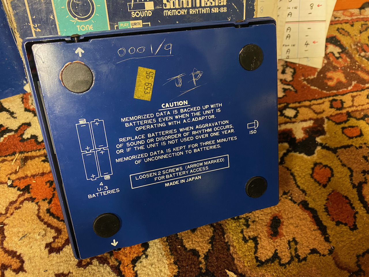 Vintage Sound Master Memory Rhythm SR88 Drum Beat Machine BOXED Vintage Sound Master Memory Rhythm SR88 Drum Beat Machine BOXED