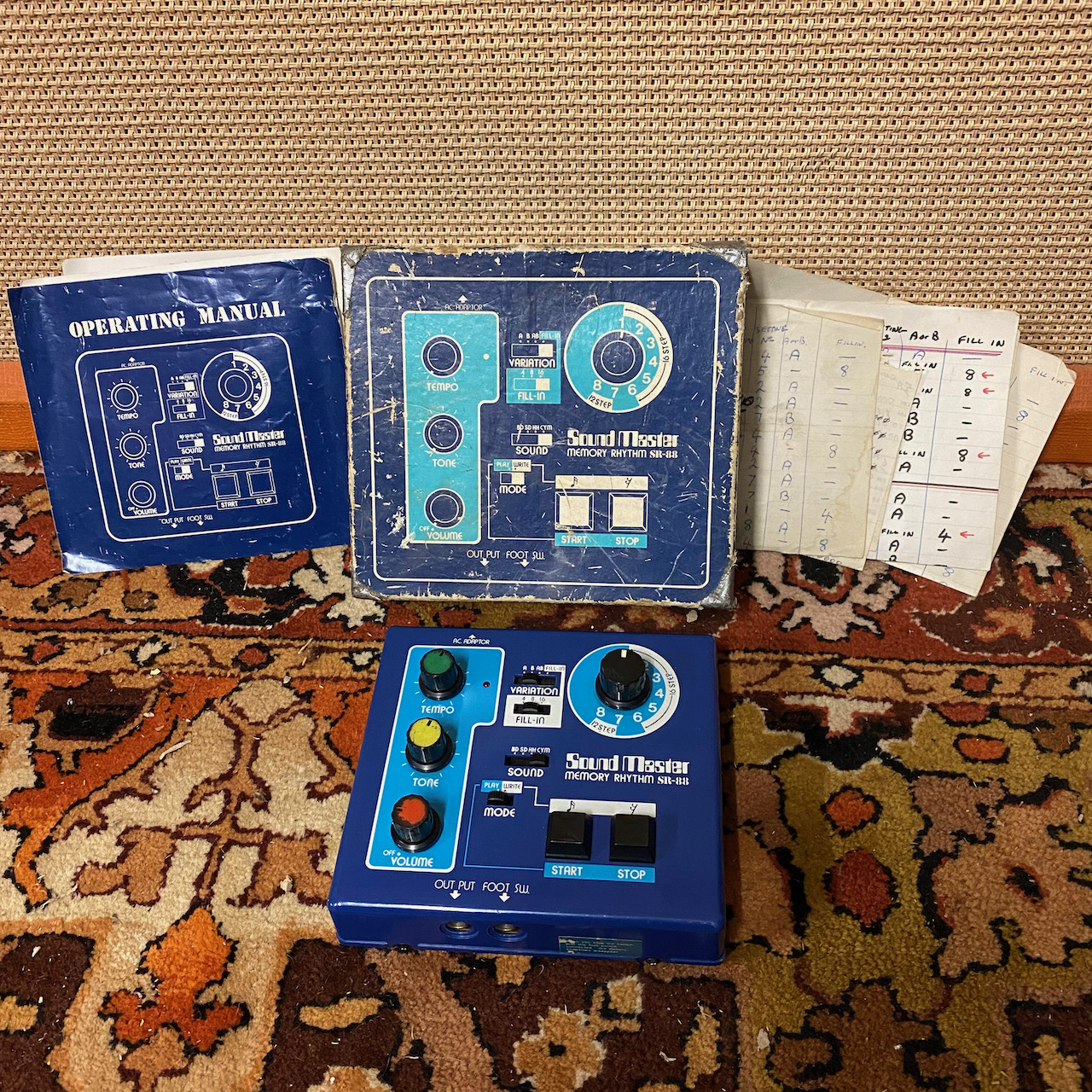 Vintage Sound Master Memory Rhythm SR88 Drum Beat Machine BOXED Vintage Sound Master Memory Rhythm SR88 Drum Beat Machine BOXED